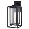 Vaxcel Filmore 1 Light Textured Black Transitional Outdoor Wall Lantern Clear Glass T0773 - alternate 1